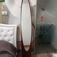 Specchio a unghia anni 70/80 marrone