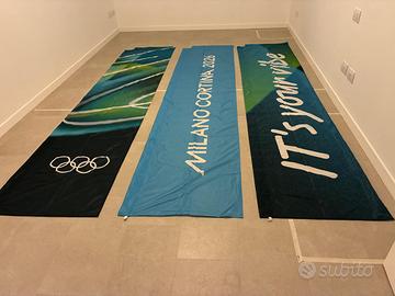 Bandiere ufficiali Olimpiadi Milano Cortina 2026