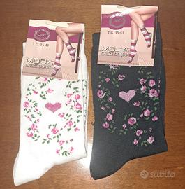 set 2 paia calzini donna 35/41