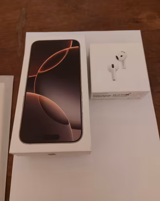 iPhone 16 pro max 256GB Desert Titanium + AirPods 