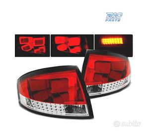 FANALI A LED BAR AUDI TT 8N 99-06 ROSSO CHIARO