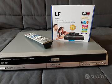 DVD recorder Panasonic con adattatore scart hdmi