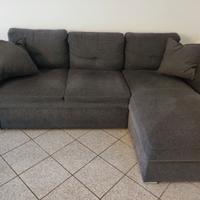 Divano letto contenitore con chaise loungue peniso