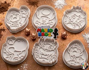 Set 6 Formine per Biscotti Super Mario Galaxy