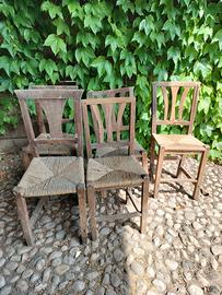 SEDIE IMPAGLIATE TRADIZIONE CONTADINA