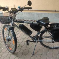Bici elettrica uomo assemblata