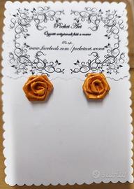 Orecchini Rose in Carta Handmade Origami