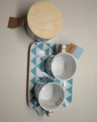 Set tazze zuccheriera e vassoio Maison du Monde