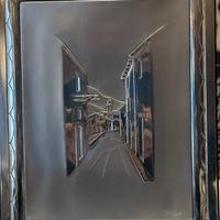 Quadro Ottaviani - bassorilievo in argento - borgo