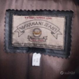 giacca in pelle da uomo armani