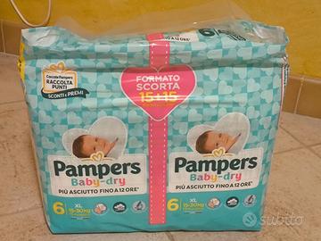 Pannolini Pampers baby dry tg.6 ( 2 pacchi )