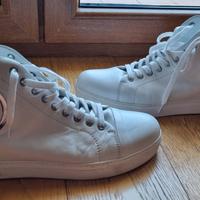Sneakers alte in pelle Versace