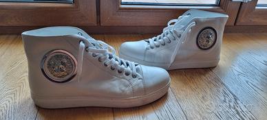 Sneakers alte in pelle Versace