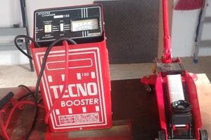 caricabatterie professionale e cric idraulico 