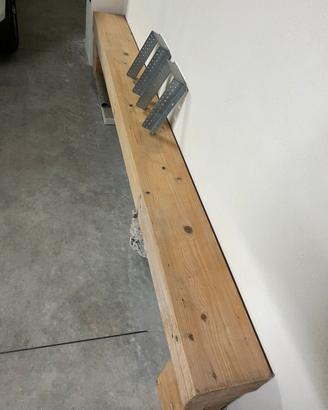 Trave in legno per gazebo compreso di staffe