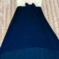 abito corto da donna senza spalline 