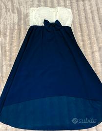 abito corto da donna senza spalline 