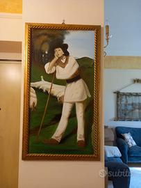 due quadri, un Arazzo, lampadario ,cappa, lume