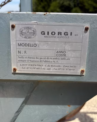 Aratro giorgi carrellato
