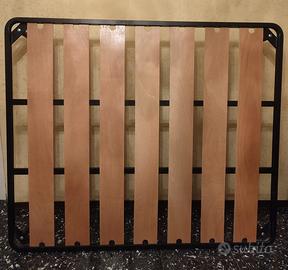 Rete matrimoniale a doghe larghe doppio supporto