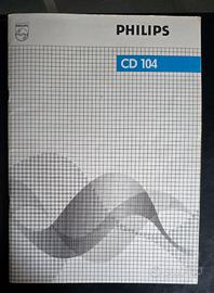 Manuale d'uso Philips CD 104 originale.