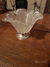 Centrotavola in cristallo e argento-manifattura fi