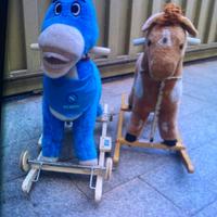 dondolo cavallo e asinello del napoli