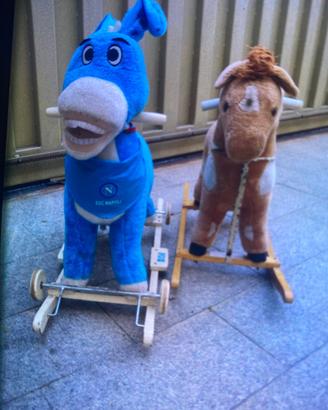 dondolo cavallo e asinello del napoli