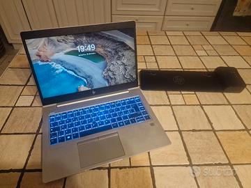 portatile HP EliteBook 745 G5 con doking