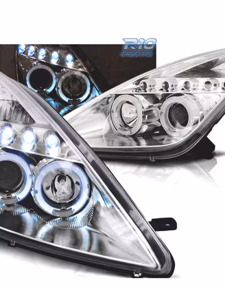 FARI TOYOTA CELICA T23 99-05 LED OCCHI ANGEL CROMA