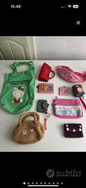 Lotto 10 borse/portafogli bambina ottime cond