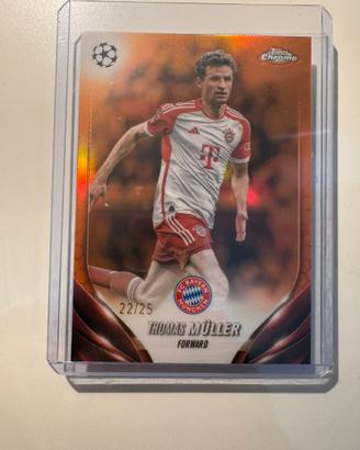 Carta topps chrome numerata 22/25