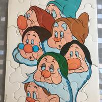 Puzzle WALT DISNEY e puzzle bianco Anni 80 Vintage