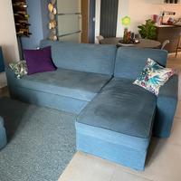 Divano  letto, tre posti, con vano contenitore