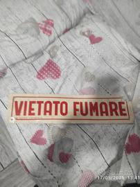vietato fumare in alluminio 