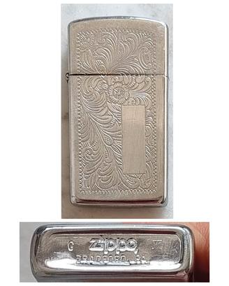 Accendino zippo slim CHROME VENETIAN 