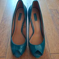 Scarpa con tacco Verde Scuro, Zara