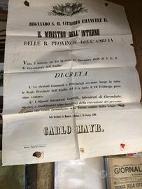 Annuncio Decreto Carlo Mayr