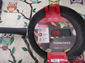 DUE PADELLE ANTIADERENTI NUOVE 30 CM