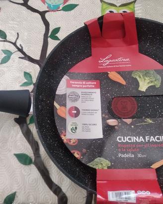 DUE PADELLE ANTIADERENTI NUOVE 30 CM