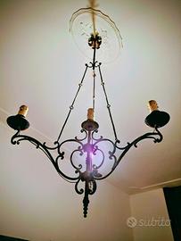 Lampadario in Ottone - Vintage