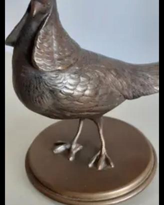 piccolo fagiano in bronzo
