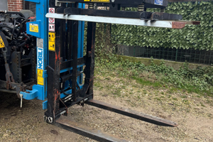 Muletto triplice con vasca in acciaio