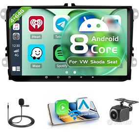 Autoradio Android 13 9" IPS per VW Golf Passat etc