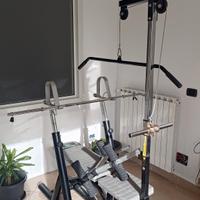 Panca multifunzione + asta in acciaio