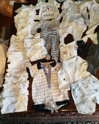 Lotto abbigliamento bambino tg 50 (0/1 mesi)