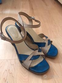 Sandali "Mercante di fiori" Vera pelle