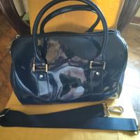 Borsa bauletto colore blu Armani 