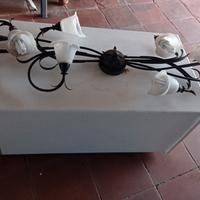 Lampadario ferro battuto