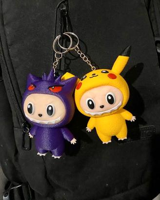 Labubu x Pokemon - Gengar - Pikachu - Keychain